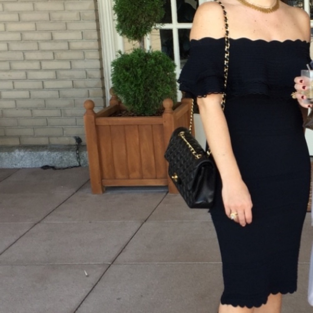 Eliza J Off The Shoulder Ruffle Sheath Dress Size XSP